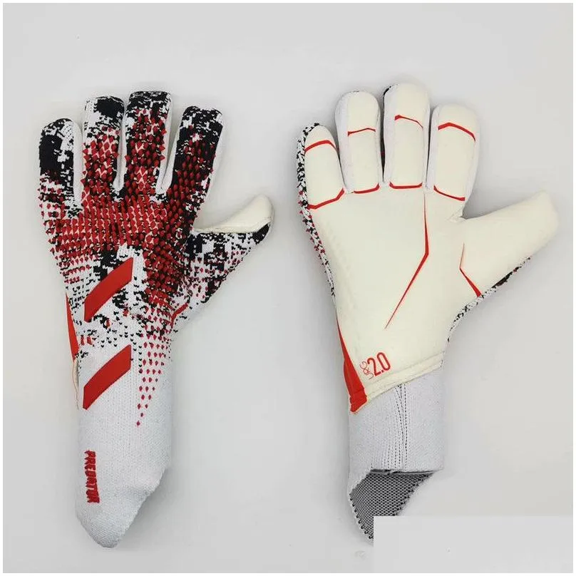 2022 goalkeeper gloves finger protection professional men football gloves adults kids thicker goalie soccer glove
