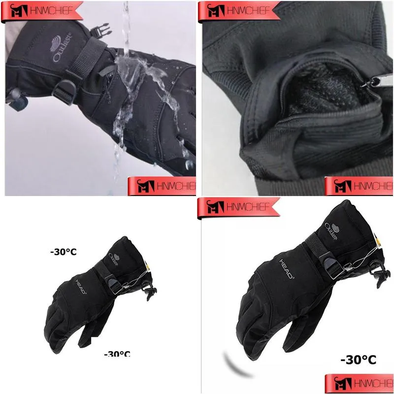 mens winter glove ski gloves outdoor sport gloves snowboard gloves snowmobile motorcycle riding winter windproof waterproof unisex