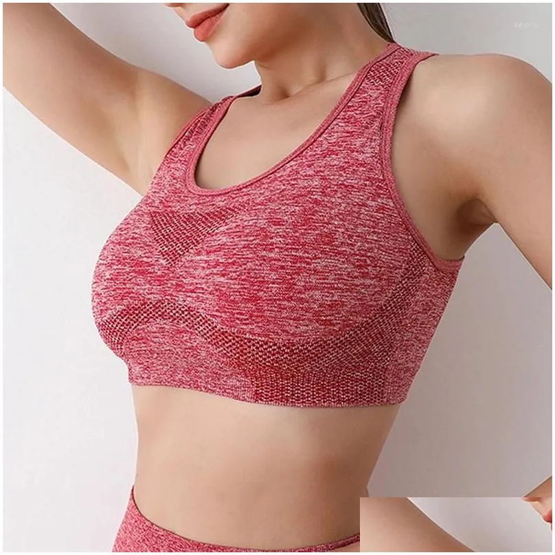 yoga outfit sexy sports bras seamless women fitness vest top wireless underwear shockproof bra quick dry brassiere gym brasier