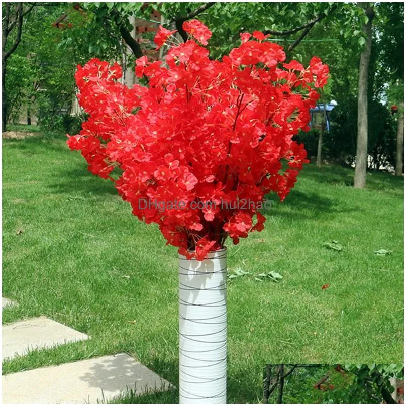 120 heads vertical silk artificial cherry blossom valentines day gift wedding decor cherry trees fake flower bouquet9762306