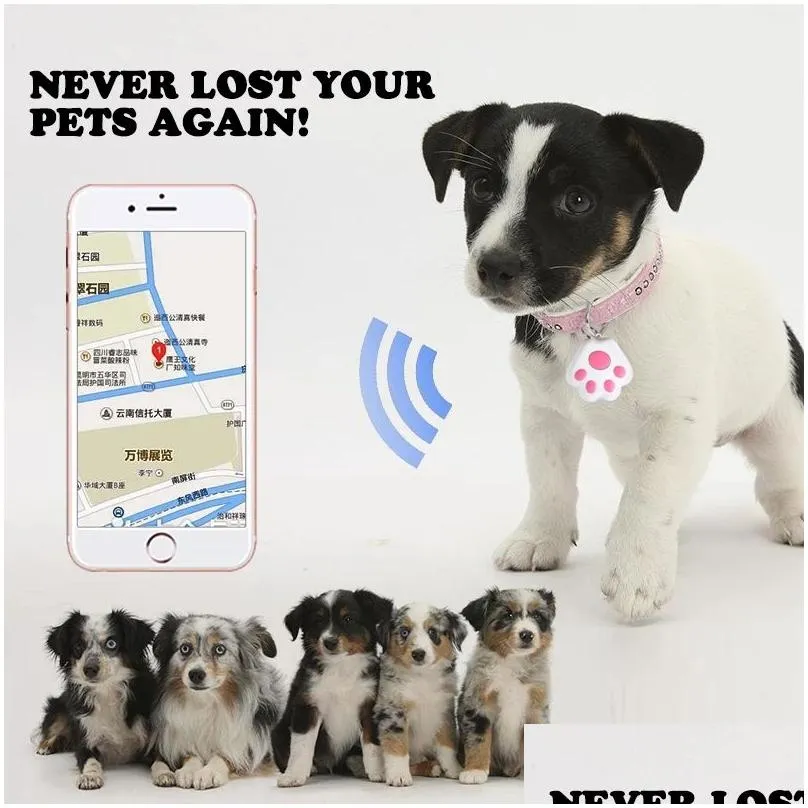 Dog Claw Mini Gps Tracker for Pet Supplies Cat Children Elderly Anti-Lost Device Locator Tracer Dog Collars Key Tracking B