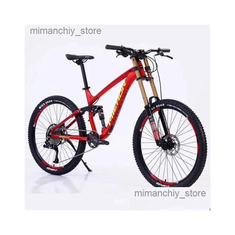 bikes aluminum alloy mountain bike for adults cycling city 11 speed double damping downhill dh bicycle mtb soft tail 26/27.5 inch 2023