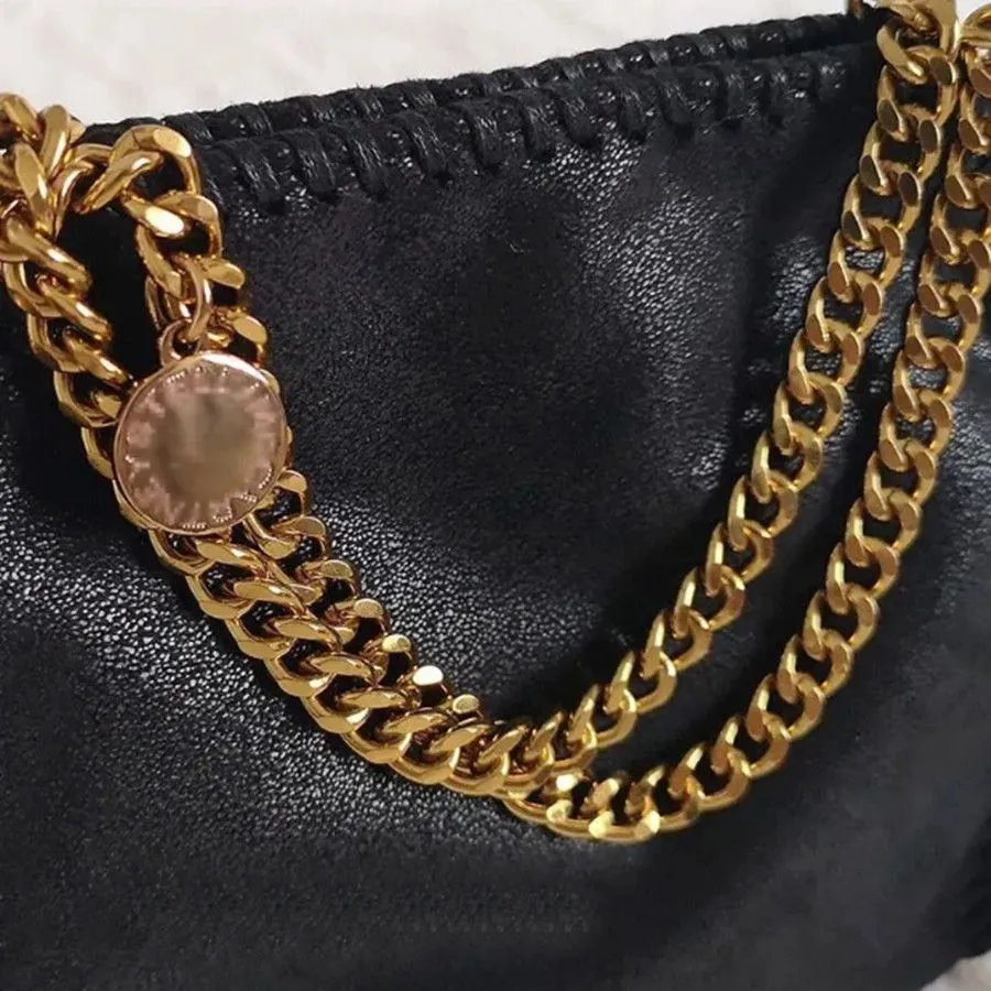Designer Bag Stella Mccartney Falabella Large Women Tote Black Luxury Shopping Chain Bags Wallet Messenger Leather Handbags Shoulder Quality Purses Crossbody