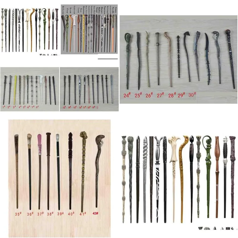 Magic Props Creative Cosplay 42 Styles Hogwarts Series Magic Wand New Upgrade Resin Magical Wand