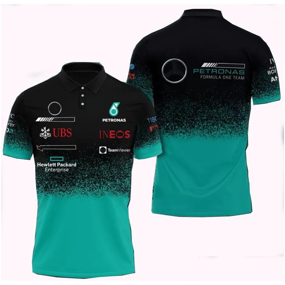 F1 Formula One racing polo suit summer team short-sleeved T-shirt same custom