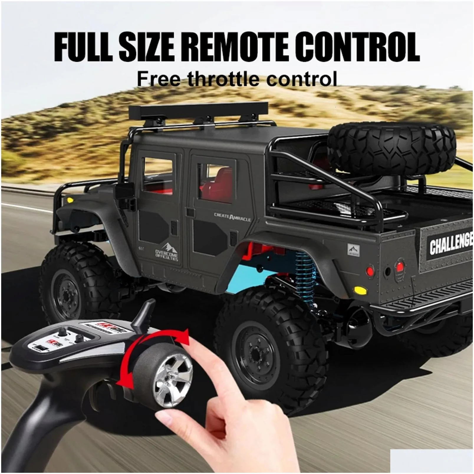 Electric RC Car Remote Control 1 12 Full Scale 2 4GHz Off Road Trucks 4WD Vehicle Racing Climbing Brushless Motor Gifts for Kids Adults