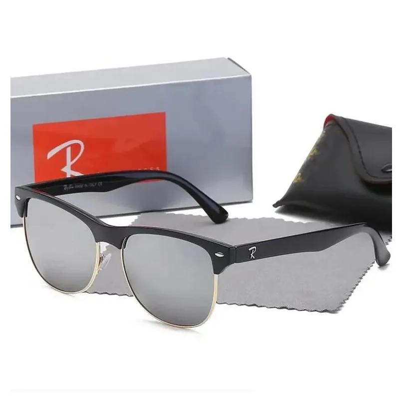 Sunglasses Luxury R Womens Designer Metal Frame Glasses Sheet Casual Polarized For Men Women Box Drop Delivery Fashion Accessories Ott3U