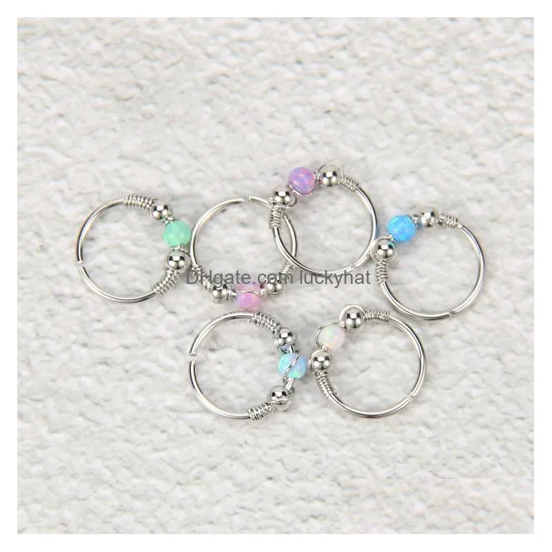 high-quality Stainless Steel nose ring, Lip ring, nose nail, treasure puncture jewelry, Europe and the United States popular