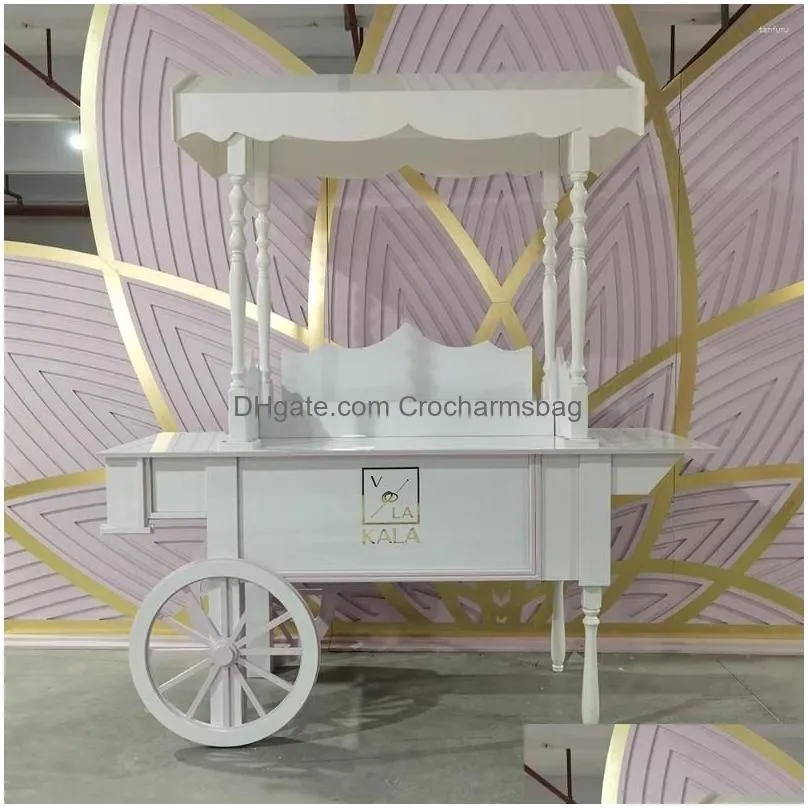 Decorative Plates Er Acrylic Mobile Food Carts Hand Candy For Birthday Wedding Decoration