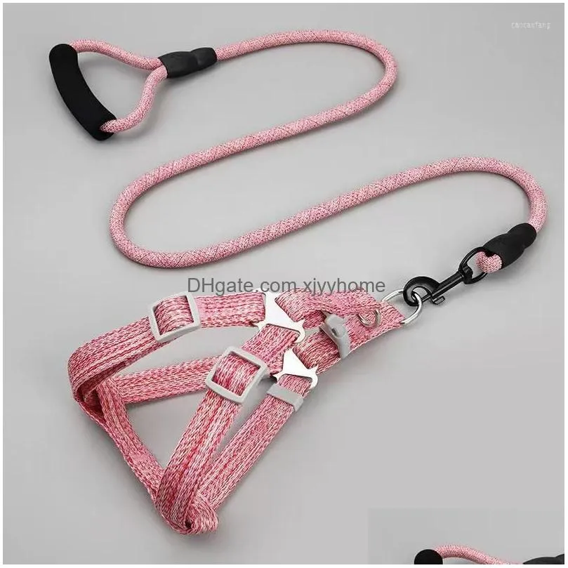 Dog Collars Adjustable Pet Harness Vest Comfortable Padded Handle Design For Supplies Easy Control