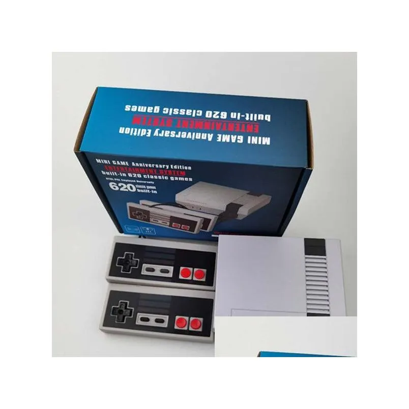 Mini TV can store 620 Game Console Nostalgic host Video Handheld for NES games consoles with retail boxs