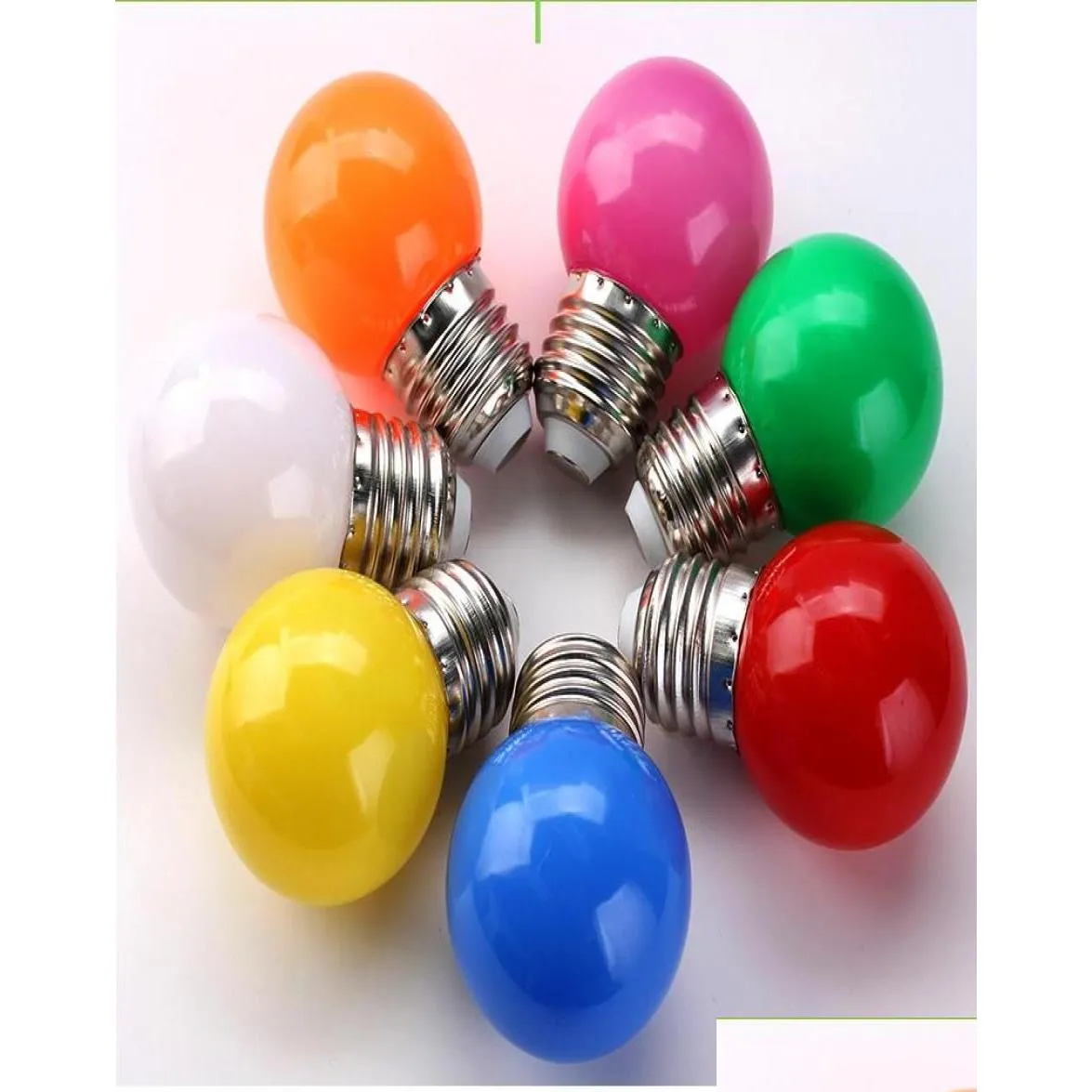 E27 220V SMD 2835 Bombillas Lamparas 1W 3W Colorful Led Bulb For chandelier New Year Christmas Decoration Red Blue LED Lights 8844104