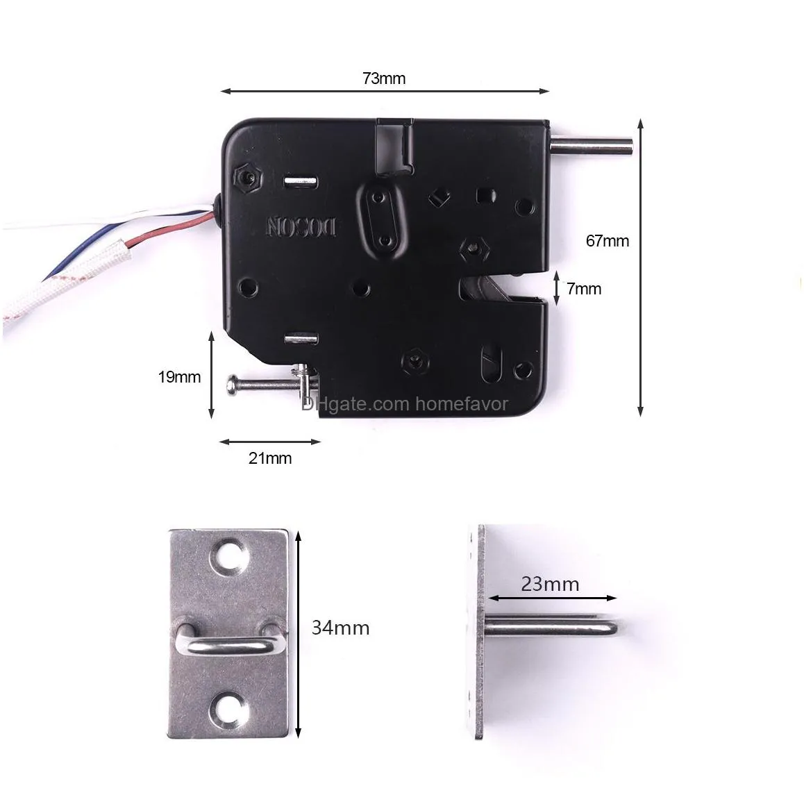  dsck7267 dc 12v electromagnetic lock smart electric lock door cabinet security electronic lock 74x68x14mm6801664