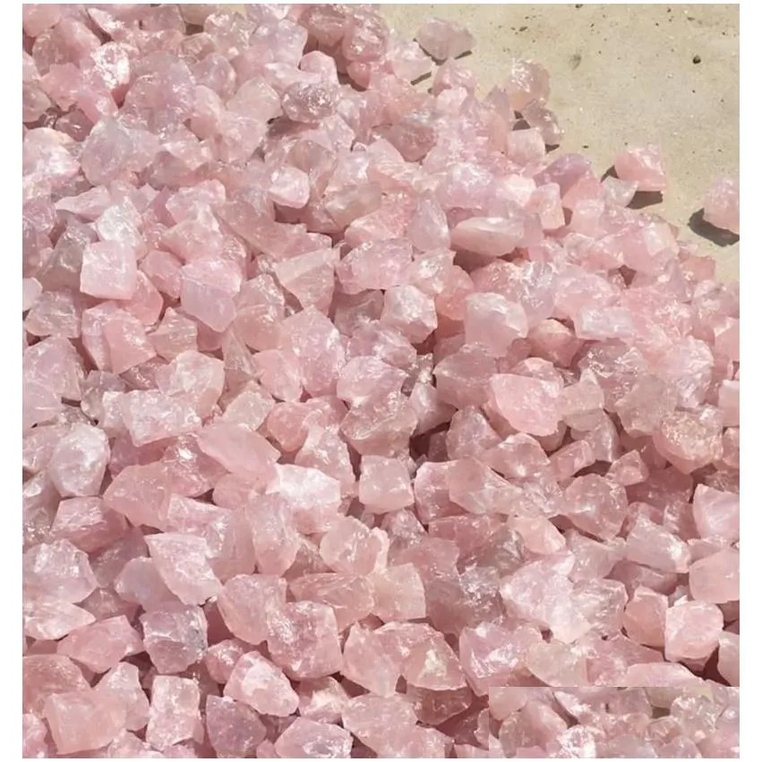 Rose Quartz Rough Stones Novelty Items Large Pink Natural Raw Crystal Rocks Gemstone Wicca Reiki Crystal Healing Jewelry Making Home