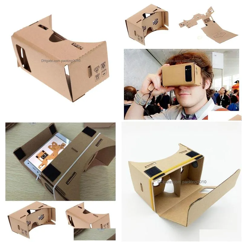 Google Cardboard 3D Glasses DIY Mobile Phone Virtual Reality 3D Glasses Unofficial Cardboard Google Cardboard VR Toolkit 3D