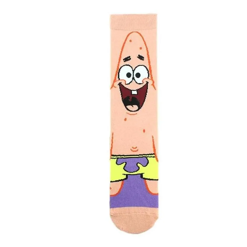 Mens Socks Men Women Cotton Funny Colorf Cartoon Character Happy Pattern Creative Calcetines Hombre Divertido Skarpetki Sokken Drop Dhgtc