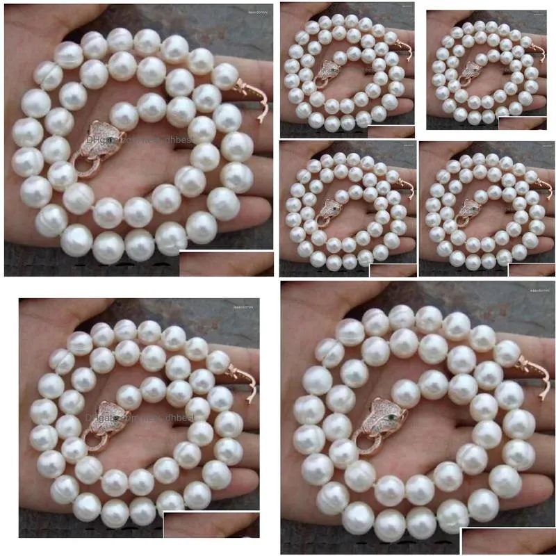 Chains Gorgeous 12-13mm South Sea Baroque White Pearl Necklace 18inch