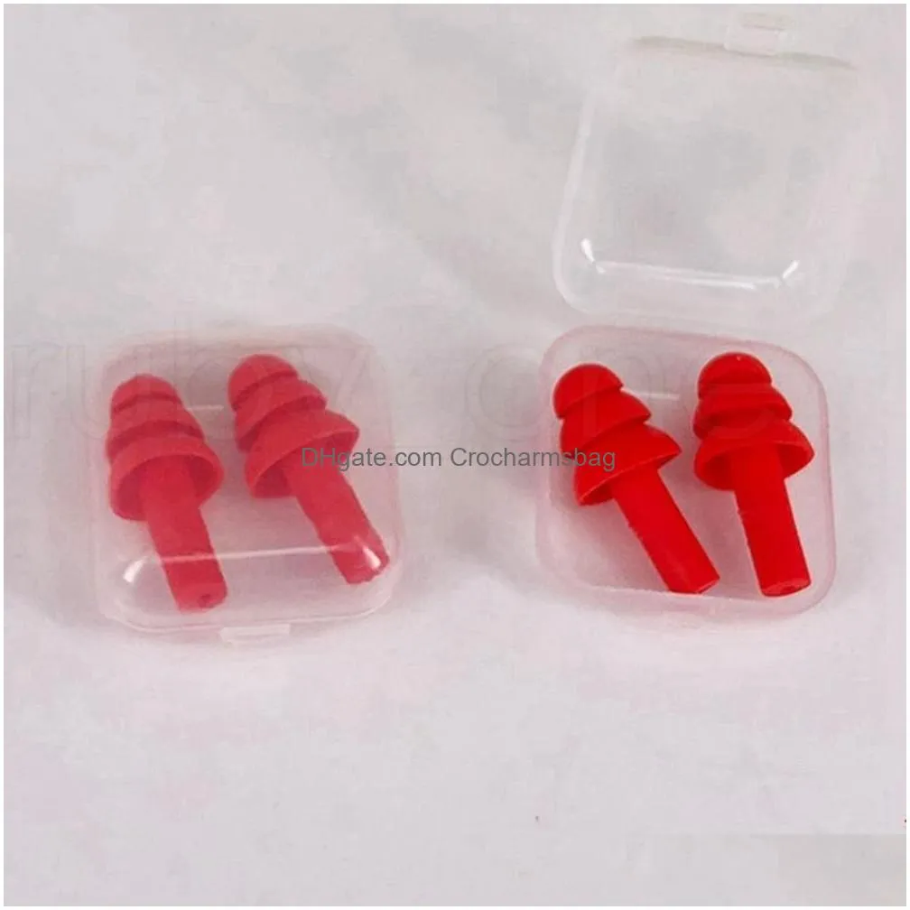 Silicone Earplugs Swimmers Soft Flexible Ear Plugs Tapones De Silicona Para Los Oídos Travelling Sleeping Reduce Noise Silicone