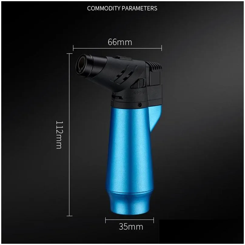 New Dual Mode Flame Windproof Lighter Stick Acupuncture Aromatherapy Cigarette Igniter Torch Butane Inflatable Gas Lighters