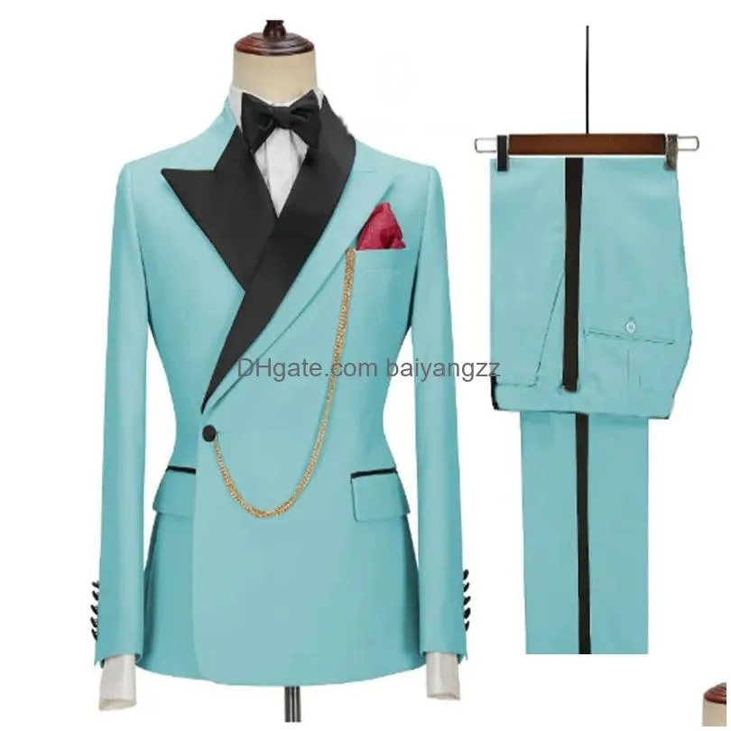 luxury men wedding suit sets latest coat pant vest design dress suits floral slim mens groom tuxedo suit royal blue men suits xxs-7xl