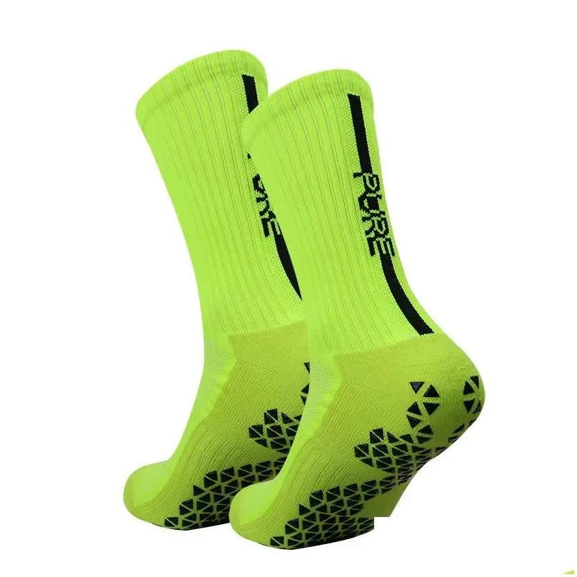 new anti-slip football socks men women non-slip soccer basketball tennis sport socks grip cycling riding sock