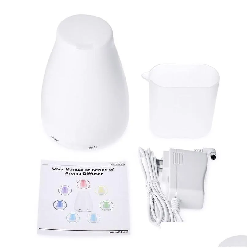 100ml essential oil diffuser humidifier Aroma 7 Color LED Night Light Ultrasonic Cool Mist  Air Aromatherapy7254721