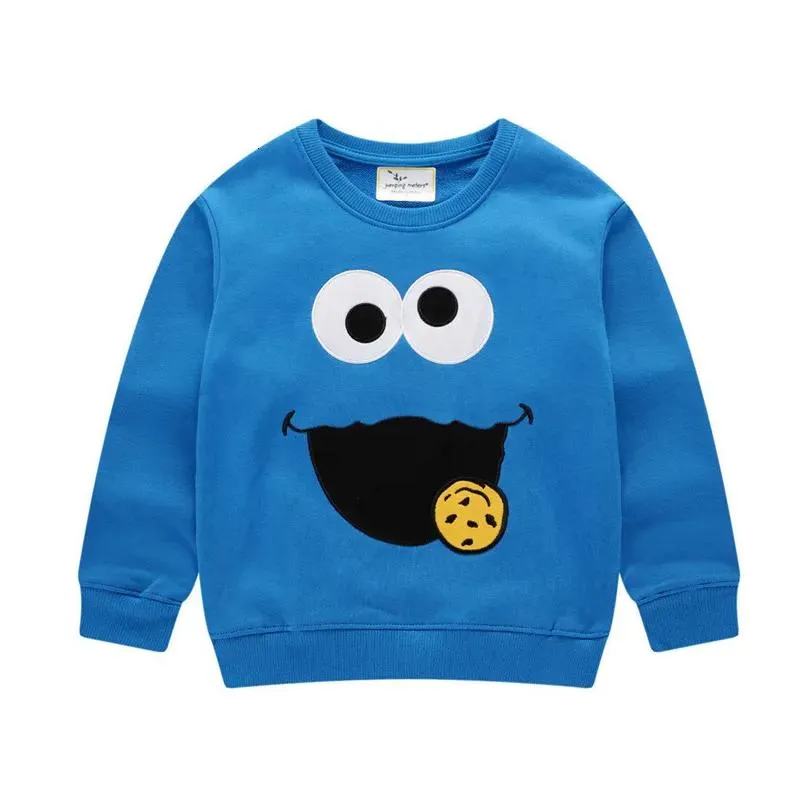 Hoodies Sweatshirts Jumping Meters Autumn Elmo Sweatshirts Baby Boys Girls Cartoon Shirts Fashion Clothing Long Sleeve Hoody Boys Girls Tops