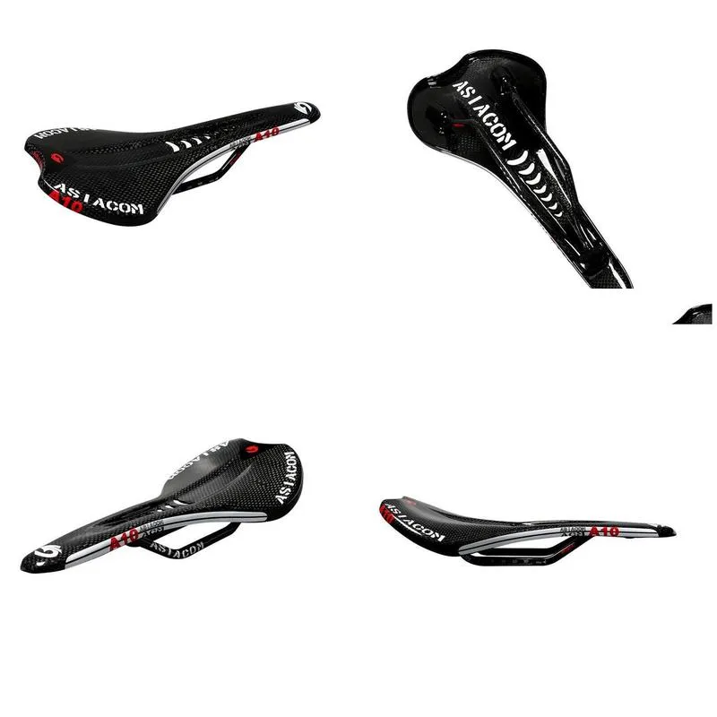 new ultra light hollowed cushion 3k full carbon fiber bicycle saddle cushion mountain road bike saddle bicycle parts