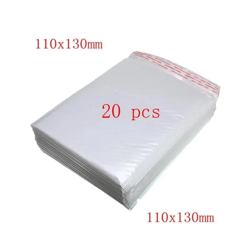 Storage Bags 20/50 Pcs Convenient White Foam Envelope Bag Different Specifications Mailers Padded With Bubble Mailing