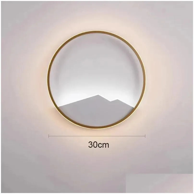 Wall Lamps Nordic Design Led Lamp Living Room Background Artistic Decoration Bedside Study Modern Indoor Light Fixture