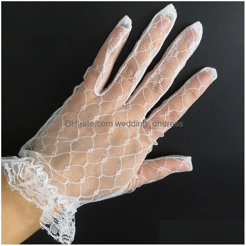 bridal gloves short wedding gloves fingerless bridal gloves for women bride white lace accessorie