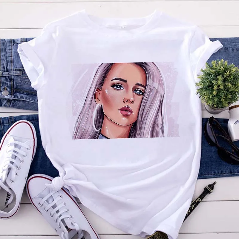 Women`S T-Shirt Womens T-Shirt Plus Size S-3Xl Designer Fashion White Letter Printed Short Sleeve Tops Loose Cause Clothes 26 Colours Dhzfb