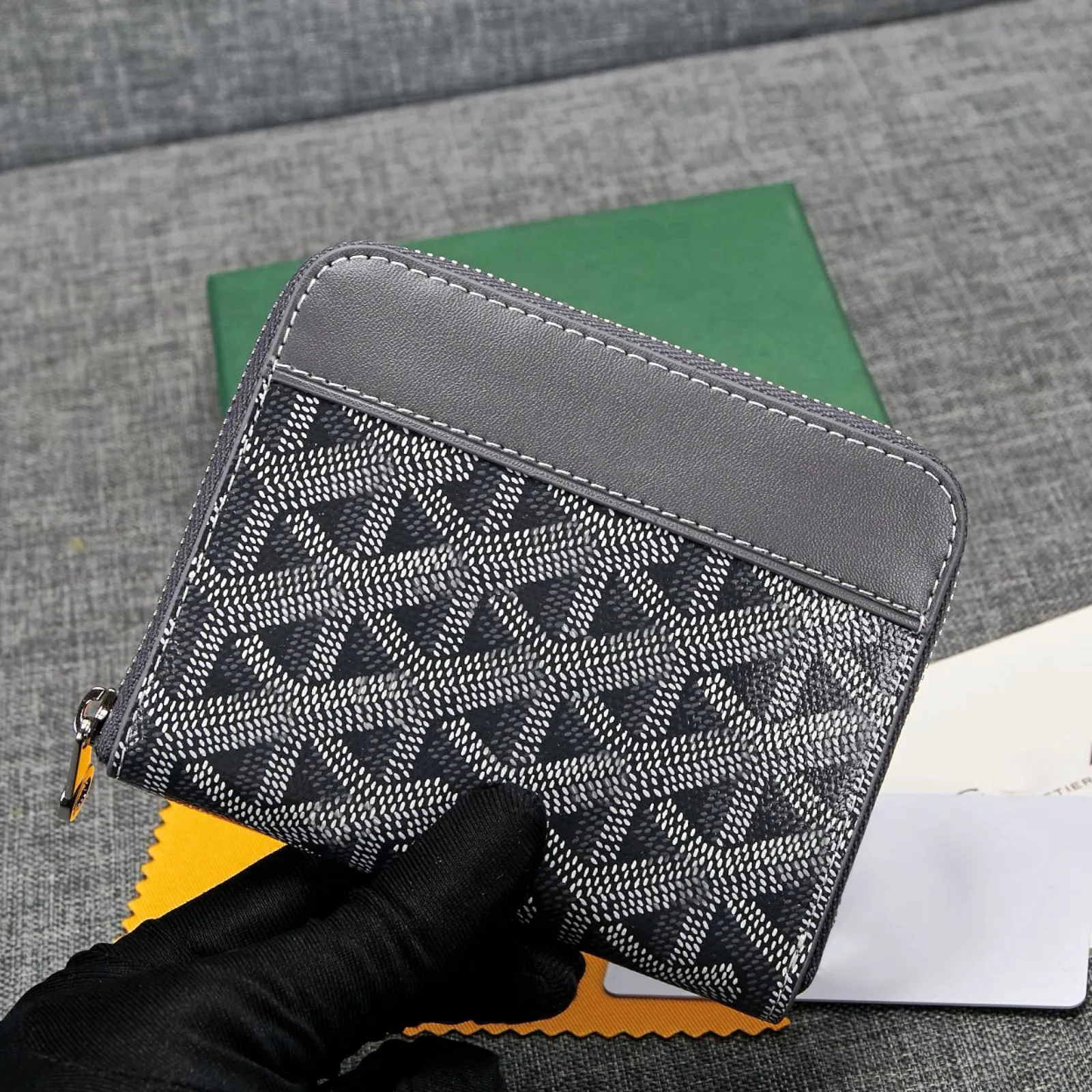 Luxury Wallet Designer Leather Wallet goy Mens Women Mini Wallet Card Bag High Quality Coin Purse Key Bag Pocket Organizer Short Zipper Wallet