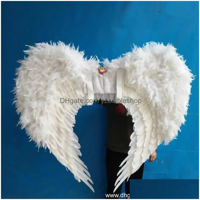 costumed high quality unique black angel wings cosplay party stage show shooting displays props fairy wings ems 