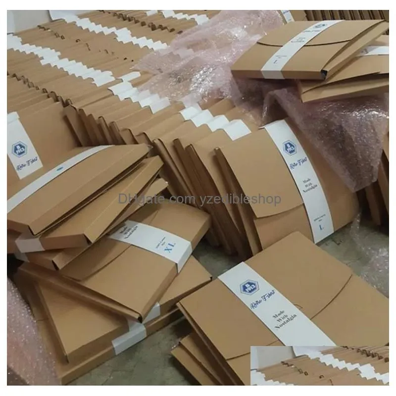 blank kraft paper envelope packaging box for t-shirt box clothing express box gift packing cardboard box