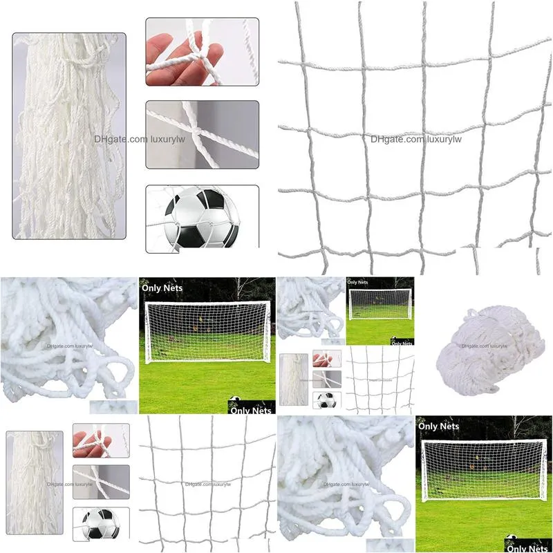 Balls Portable Football Net 3X2M Soccer Goal Post Net Rusia World Cup Gift Football Accessories Outdoor Sport Training Tool