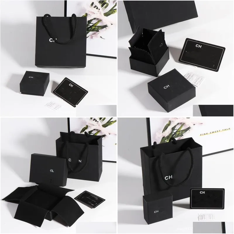 exquisite designer jewelry packaging gift box: velvet-touch necklace box, elegant black earring box, and white custom printing