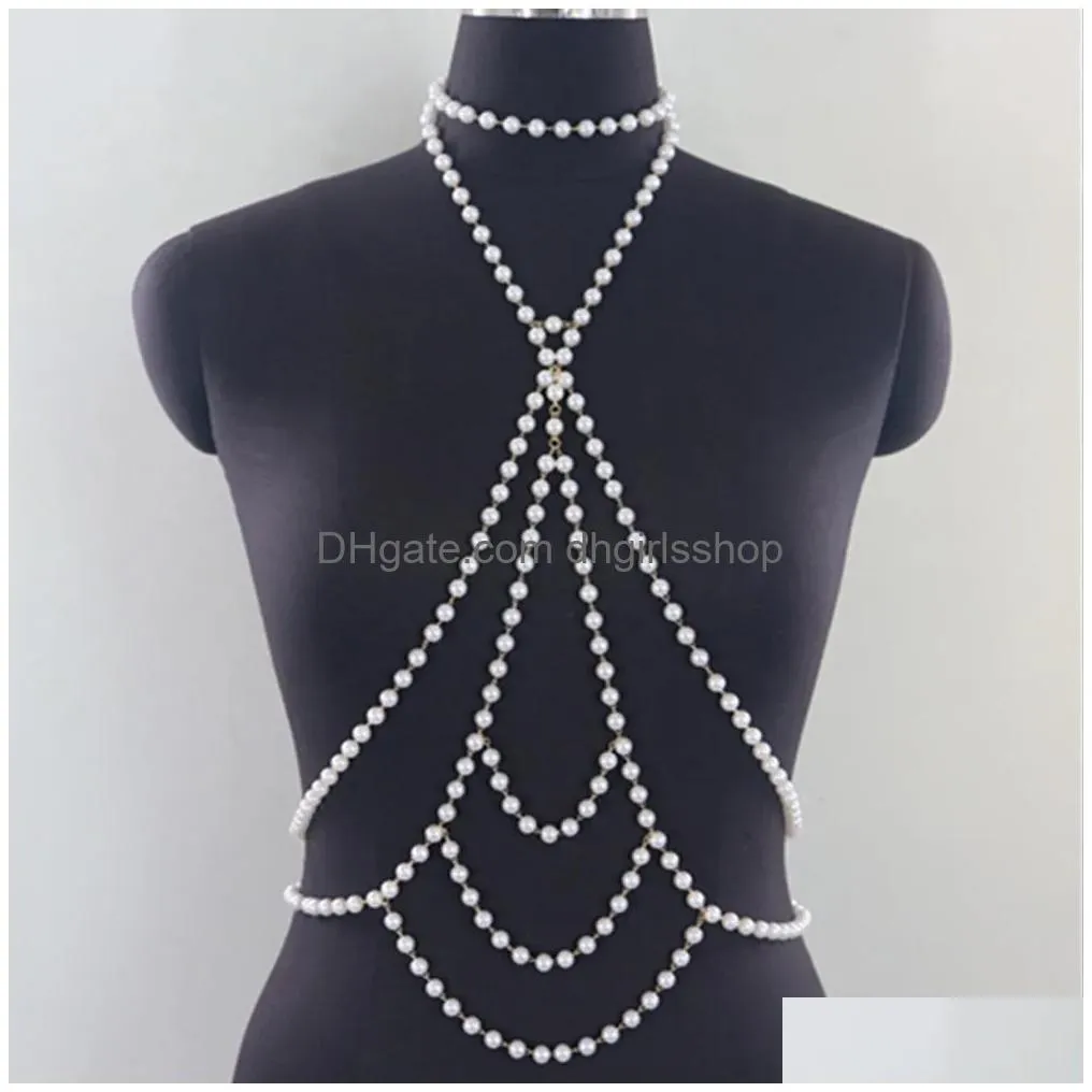 other stonefans sexy bead body chain bra necklace underwear jewelry fashion women multilayer bikini chest chain beach jewelry gifts