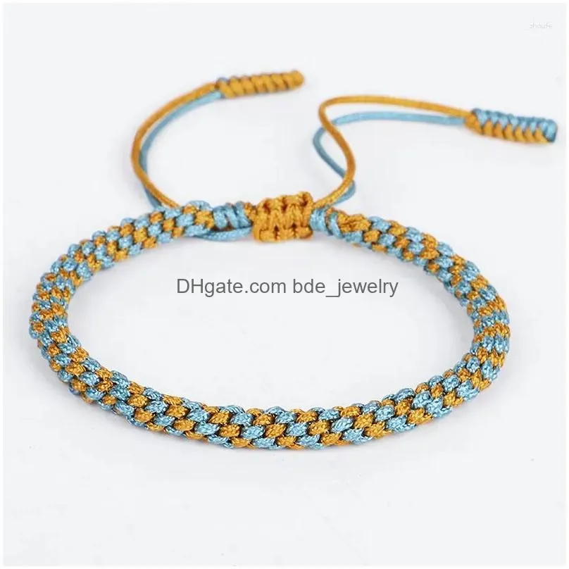 charm bracelets tibetan buddhist bracelet handmade knots love lucky rope for women men buddhism braided multi colors bangle