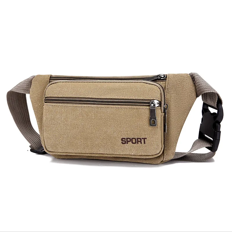 Outdoor Bags Waist Bag Uni Fanny Pack Fashion Men Canvas Messenger Shoder Drop Delivery Sports Outdoors Dhkvz