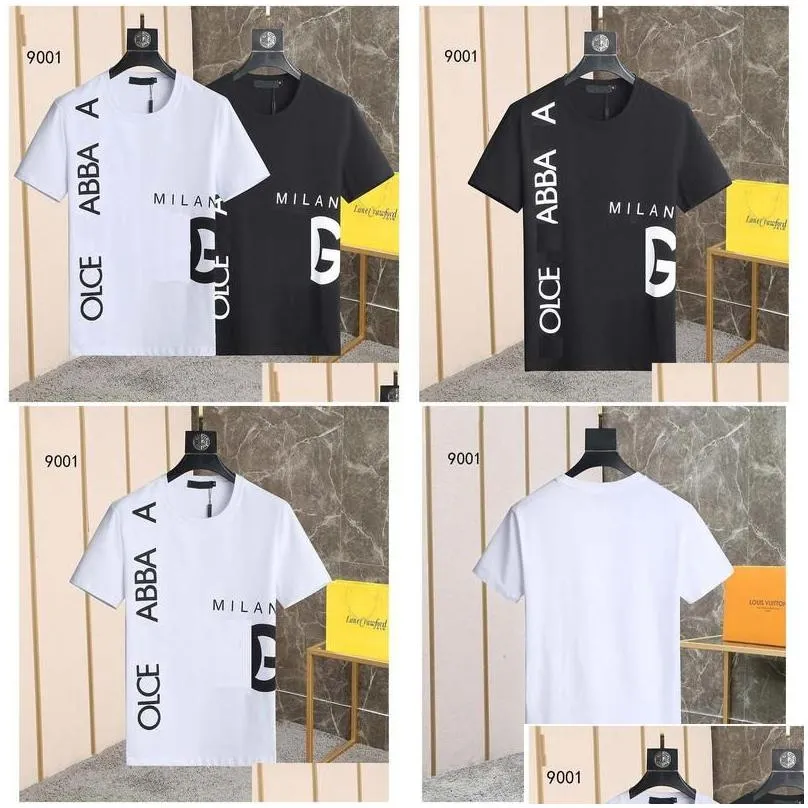Mens T-Shirts 2023 Designer Of Luxury T-Shirt Quality Letter Tee Short Sleeve Spring Summer Tide Men And Women T Shirt Size M-Xxx Dr Dh4Qe