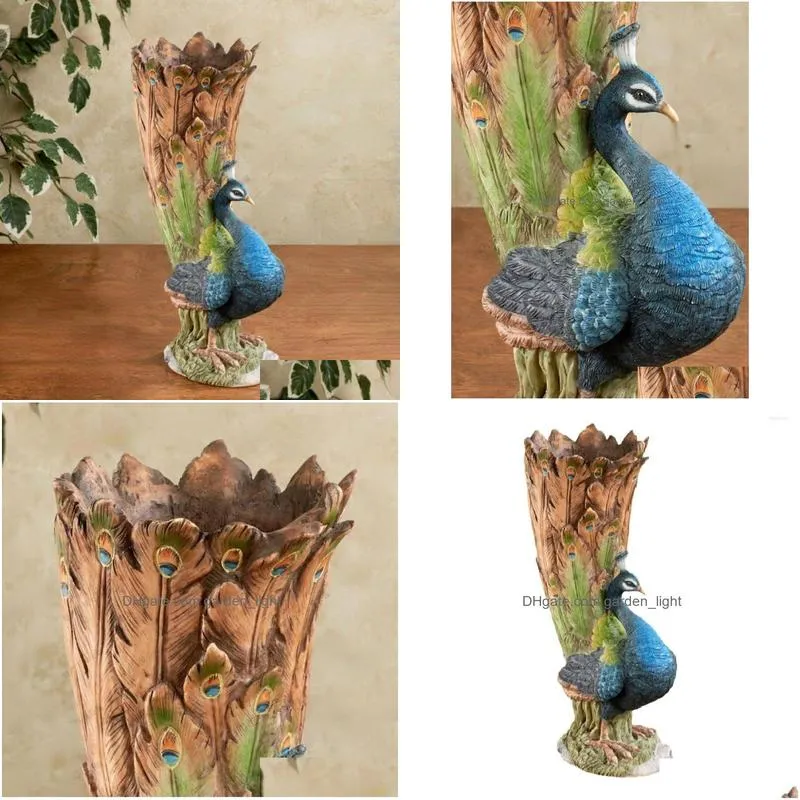 vases love nanguo peacock tail vase table-top decoration living room bedroom