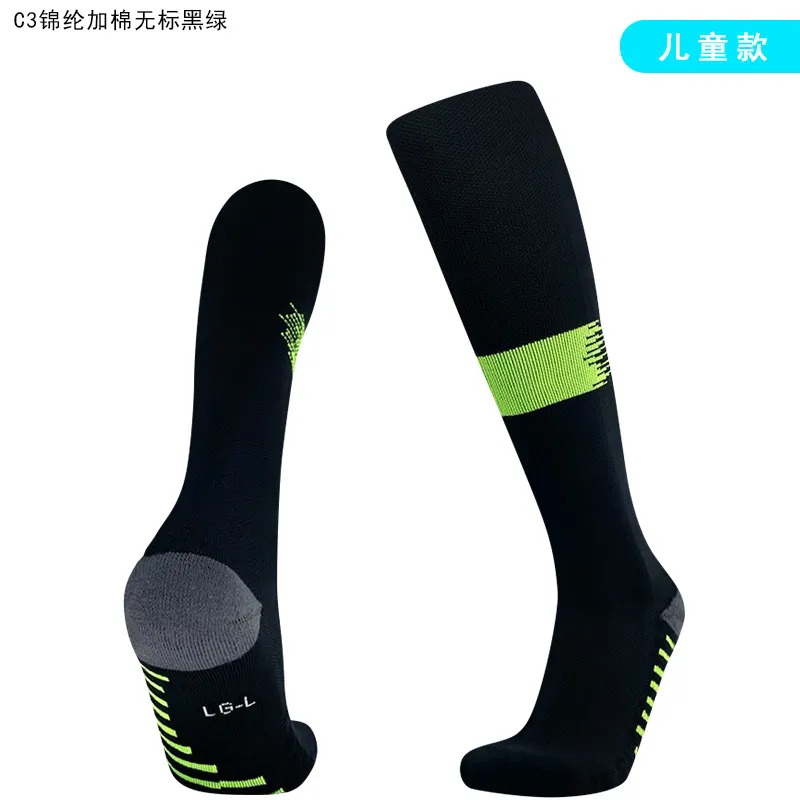 Sports Socks Soccer For Kids And Adt Football Stocking Over Knee Stripes Long Tube Absorbent Sweat Anti Slip Sock Drop Delivery Outdoo Dhc8A
