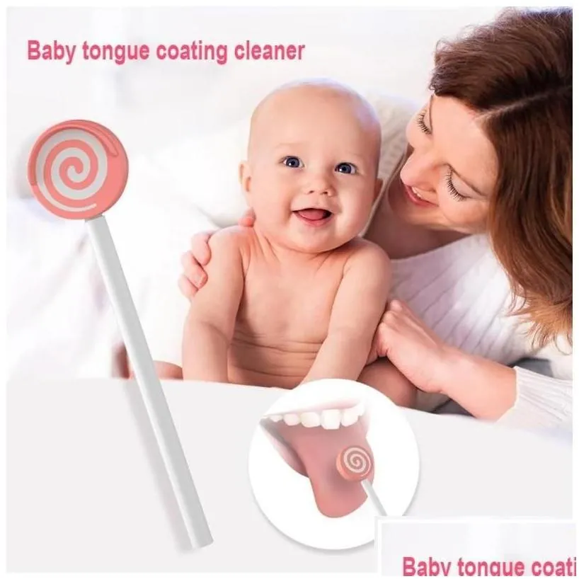 grooming sets tongue scraper bacteria inhibiting hygienic practical oral brush cleaner tongues for care  breath baby kids matern