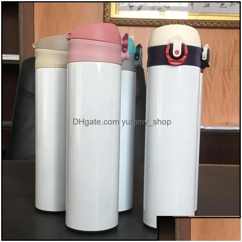 tumblers tumbler lid straight cups water bottle lids drinking tumblers vacuum cup 5 colors milk coffe bottles in stock yfa2678 drop