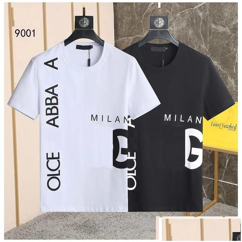 Mens T-Shirts 2023 Designer Of Luxury T-Shirt Quality Letter Tee Short Sleeve Spring Summer Tide Men And Women T Shirt Size M-Xxx Dr Dh4Qe