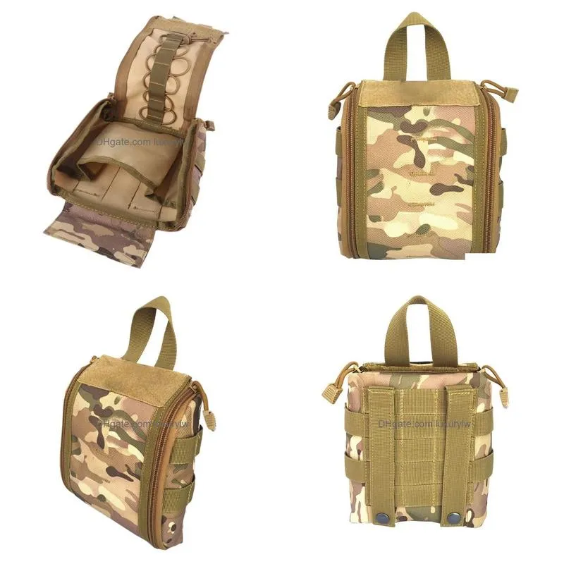 Bags Emergency Bag Tactical Molle Medical Bag Kit Pouch Camping Survival Gear Bag First Aid Kit Pouch Tool EDC Hunting Utility Belt