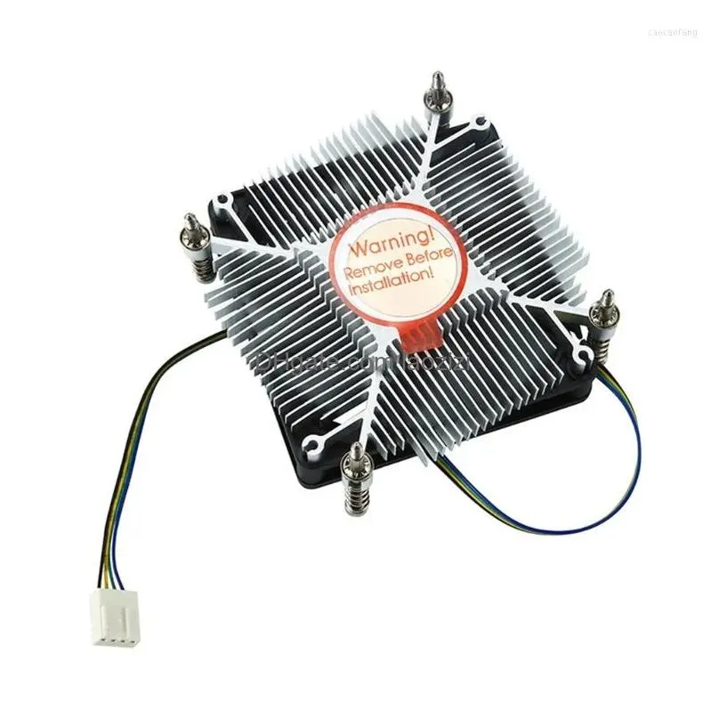 computer cables 27mm height mini-itx low profile cooler slim fan lga1155 1156 1150 1151 quiet cooling micro chassis