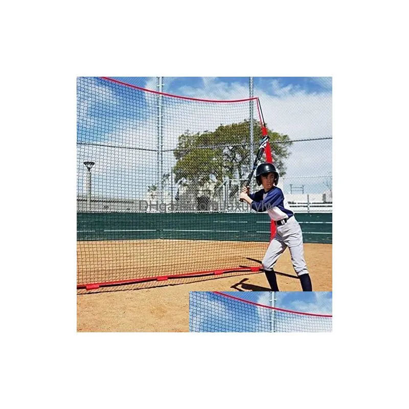 Balls Balls 16x10ft Barricade Backstop Net Sports Barrier Practice for Baseball Softball Lacrosse Soccer Basketball and Mor 230822