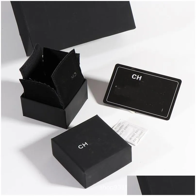 exquisite designer jewelry packaging gift box: velvet-touch necklace box, elegant black earring box, and white custom printing